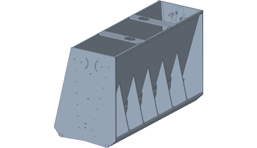 不锈钢双面料槽